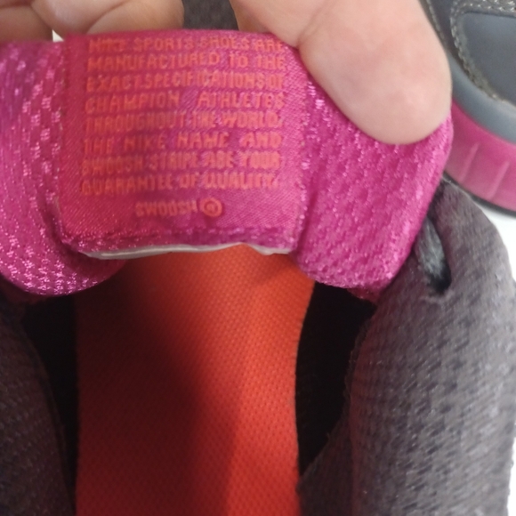 Nike Shoes Women's 9 Dual Fusion ST2 Athletic Low Sneakers 454240-066 Gray‎ Pink - Picture 6 of 7